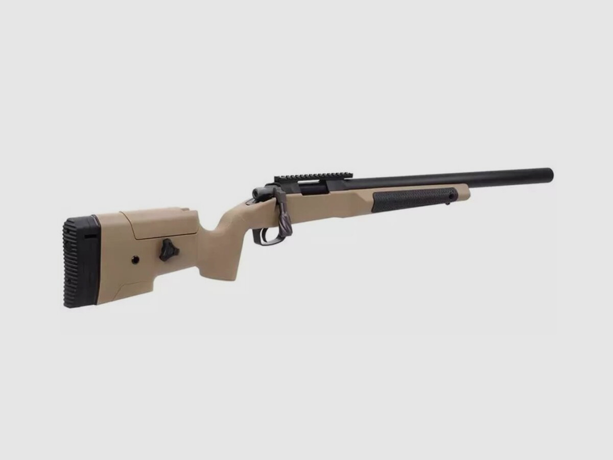 Maple Leaf MLC-338 Bolt Action Sniper Rifle Deluxe, Dark Earth, cal. 6 mm BB