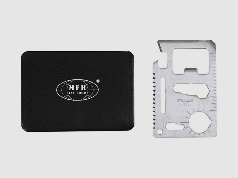 Multifunctioneel overlevingsgereedschap, met hoes