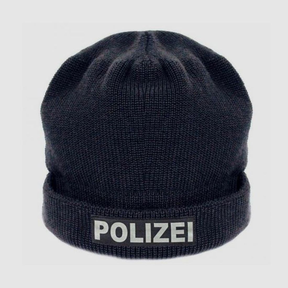 Polizeistrickmütze mit Fleece-Futter