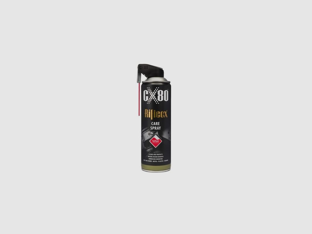 Speciale reiniger voor wapens Riflecx verzorgingspray Teflon spray 500ML