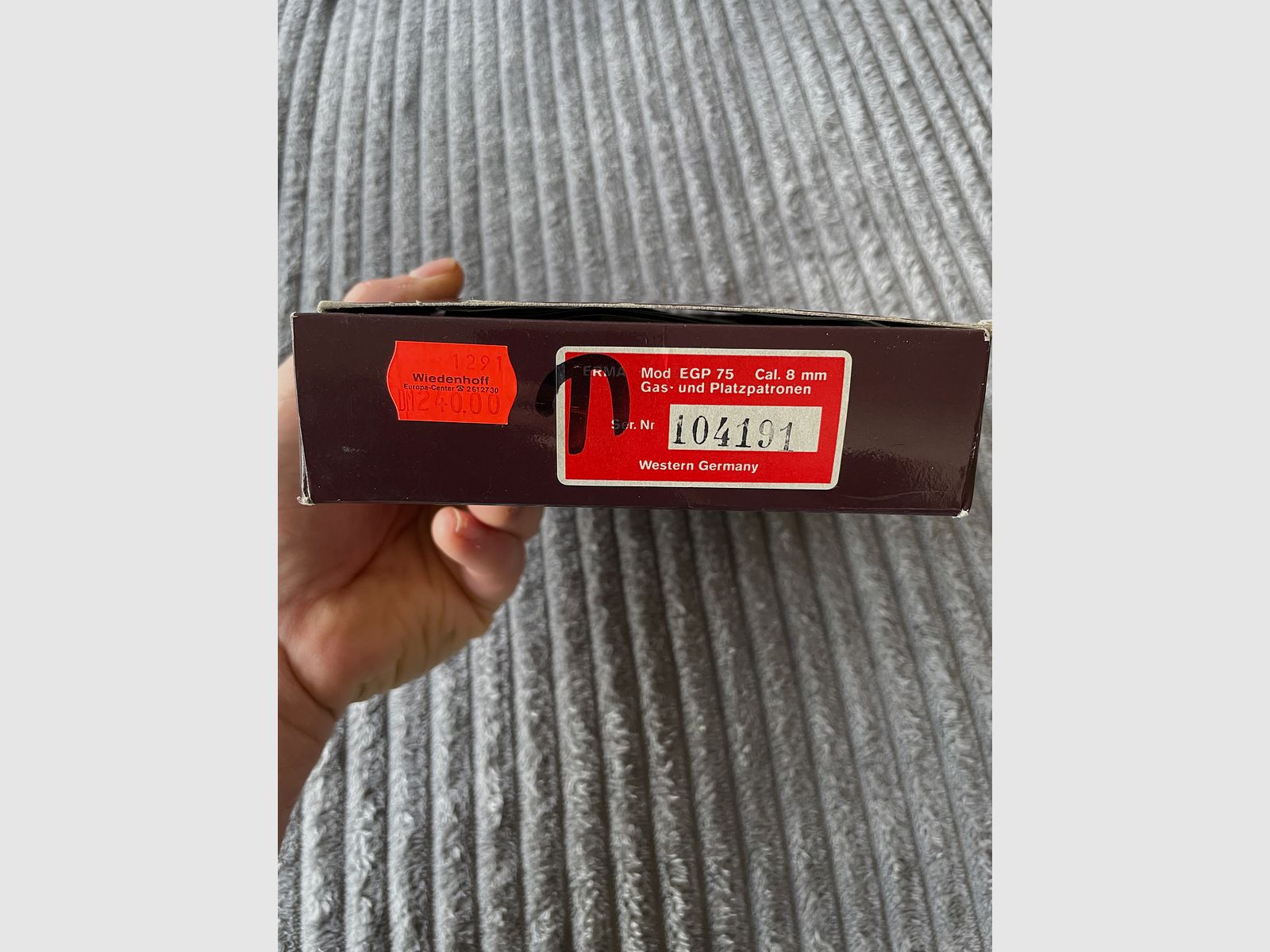 ERMA EGP 75S Kal.8mmK Originele verpakking Ideaal voor verzamelaars Topstaat