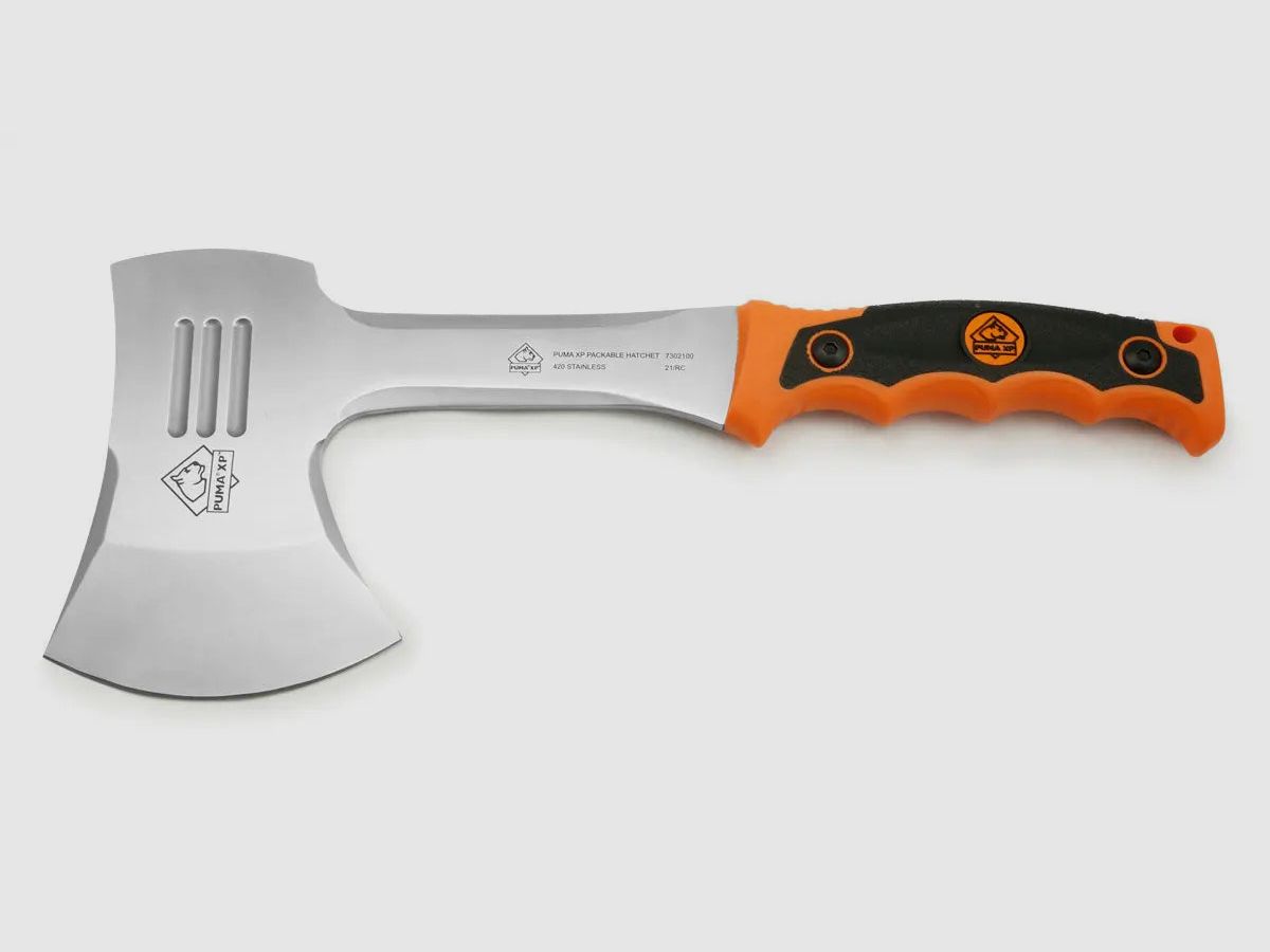 Hacha plegable PUMA XP, naranja
