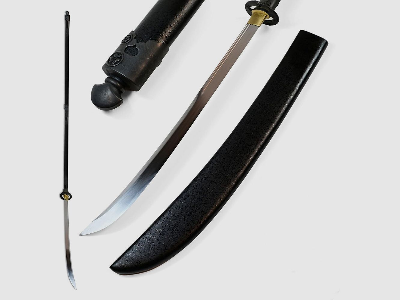 Naginata handgeschmiedet mit Holzstiel