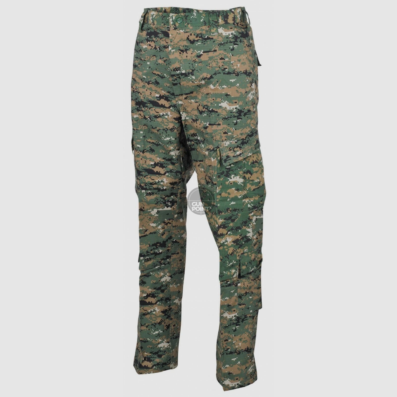 US Feldhose, ACU, Rip Stop,digital woodland - Gre: L