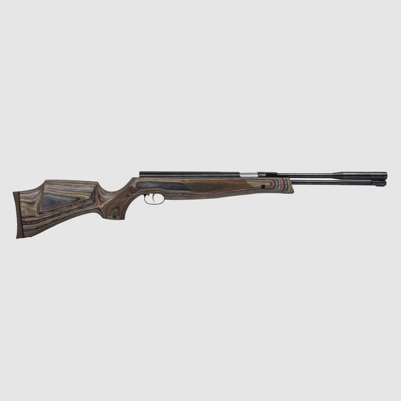 Starrlauf Luftgewehr Weihrauch HW 97 K SD Special Edition Schichtholzschaft braun-gĂĽn-schwarz SchalldĂ¤mpfereinsatz Kaliber 4,5 mm (P18)