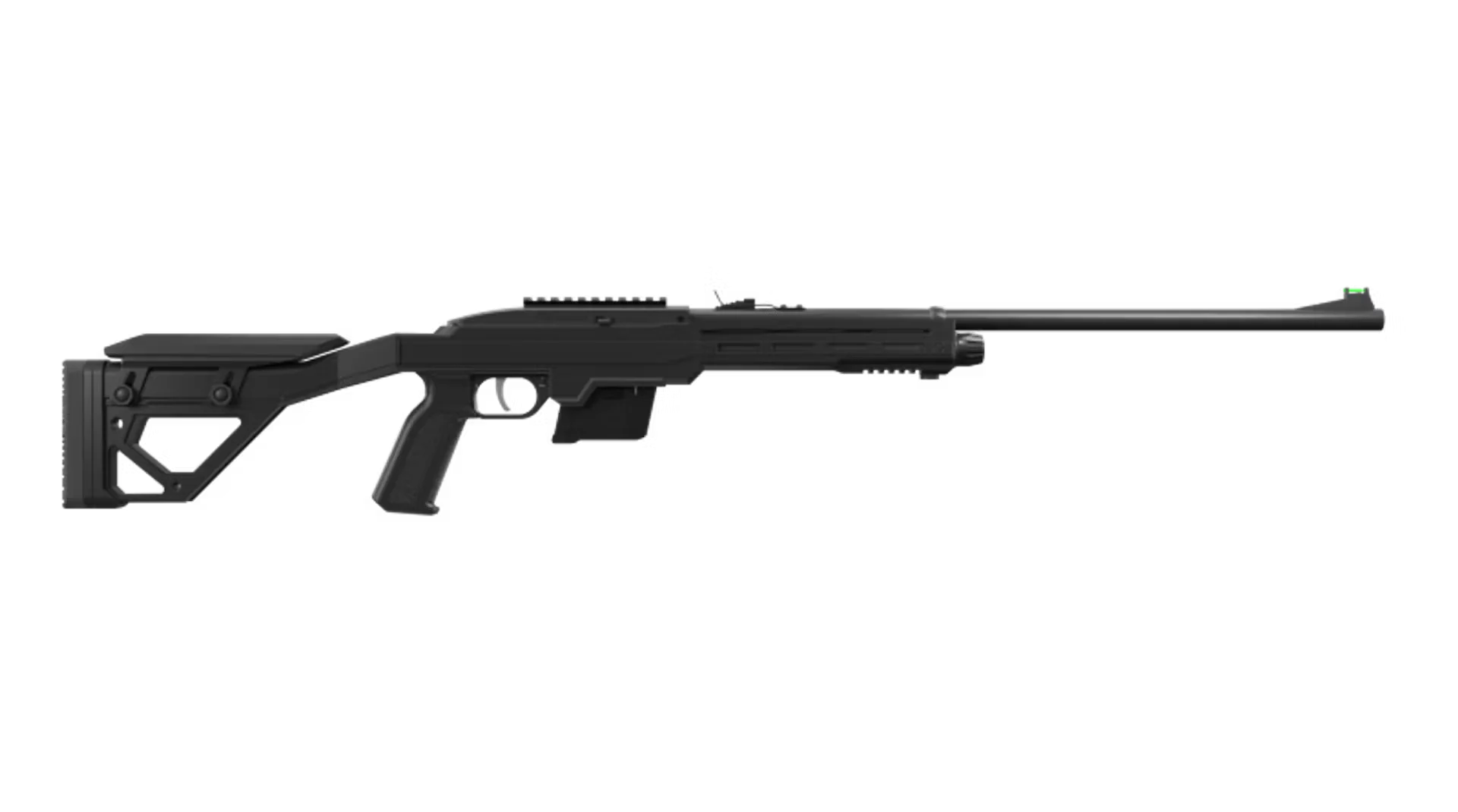 Crosman 1077 Tactical Repeat Air Rifle Kal. 4.5mm, CO-2 Semi-Auto Gewehr für 12 Diabolos, 9 Joules