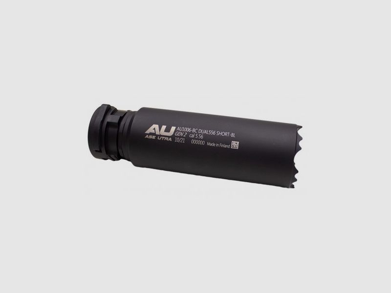 Ase Utra, AU1022-BC DUAL556-SHORT-QM2 GEN2 suppressor without flash hider, DUAL SHOT, BLACK CERAKOTE, Bild 1 von 4