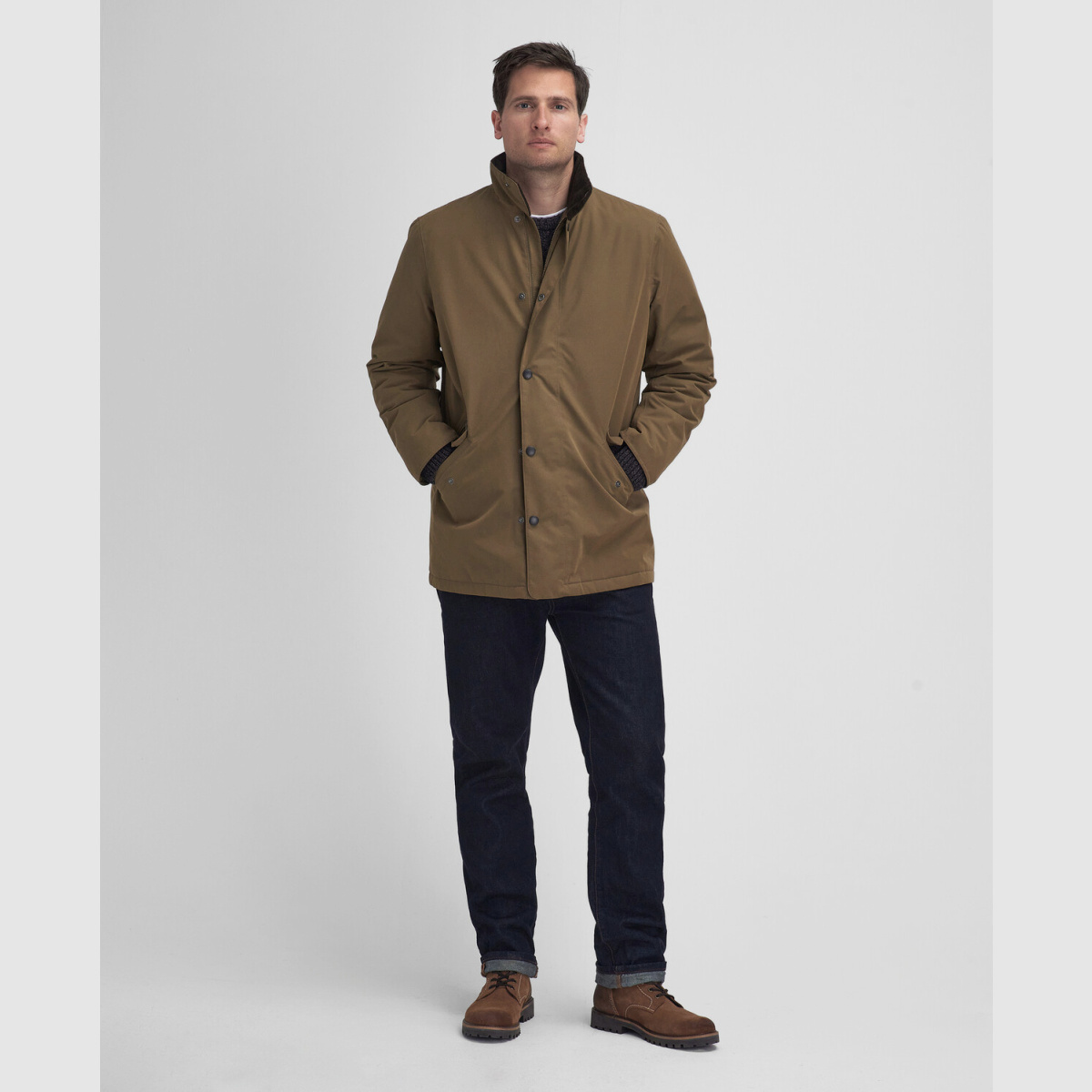 BARBOUR Spoonbill Winter Jacke Oliv