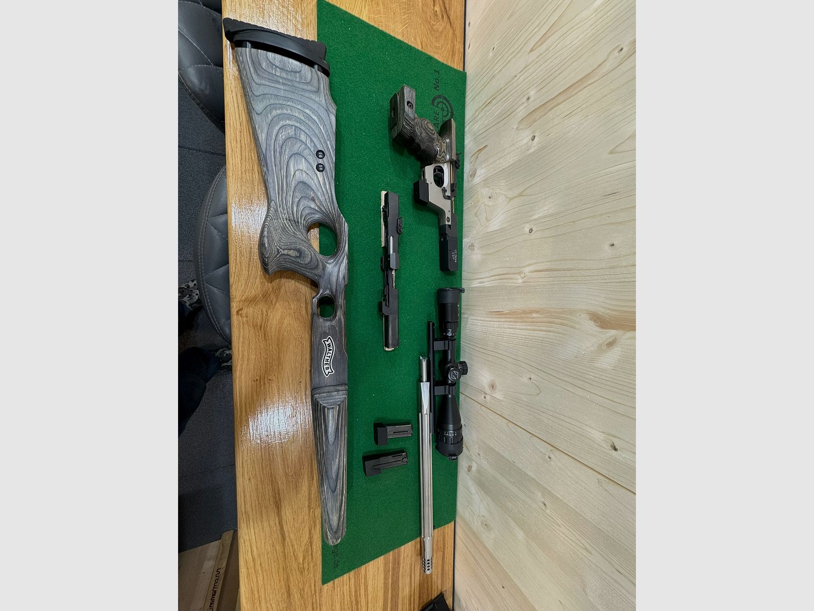 Walther GSP 25 Jahr mit .32 .22 und .22 Rifle Set