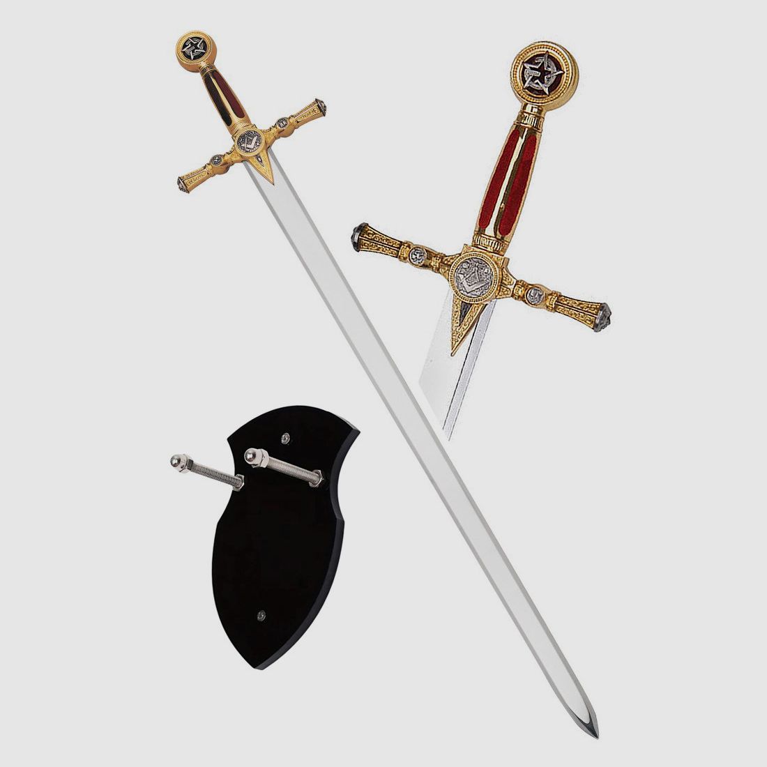 Masonic sword including display