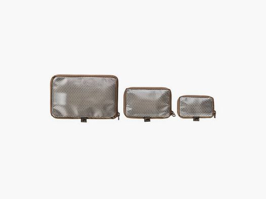 Tasmanian Tiger Mesh Pouch VL Set Netztaschen Coyote Brown