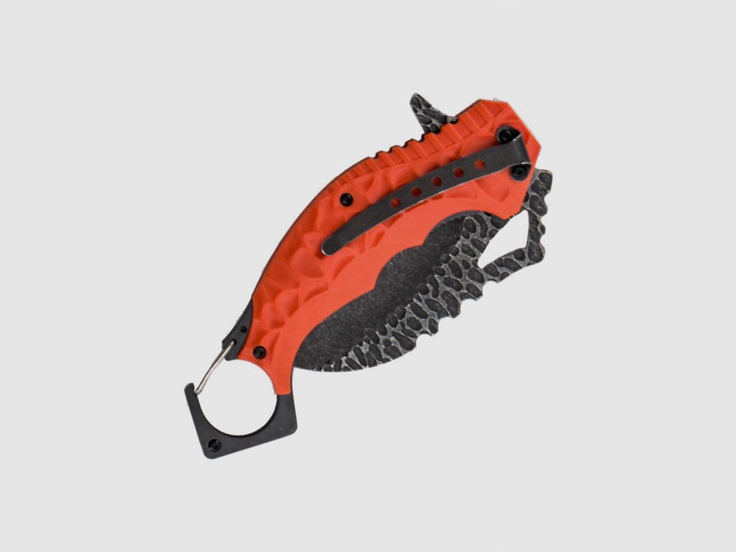 SCK – KARAMBIT-MESSER MIT ASSISTIERTER ÖFFNUNG | ORANGE, Bild 4 von 4