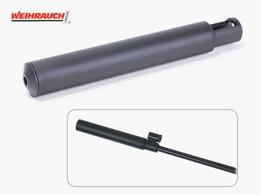 SchalldĂ¤mpfer Weihrauch aufsteckbar Laufdurchmesser 15 mm fĂĽr Luftgewehr Weihrauch HW30 HW35 HW50 Kaliber 4,5 und  5,5 mm (P18)