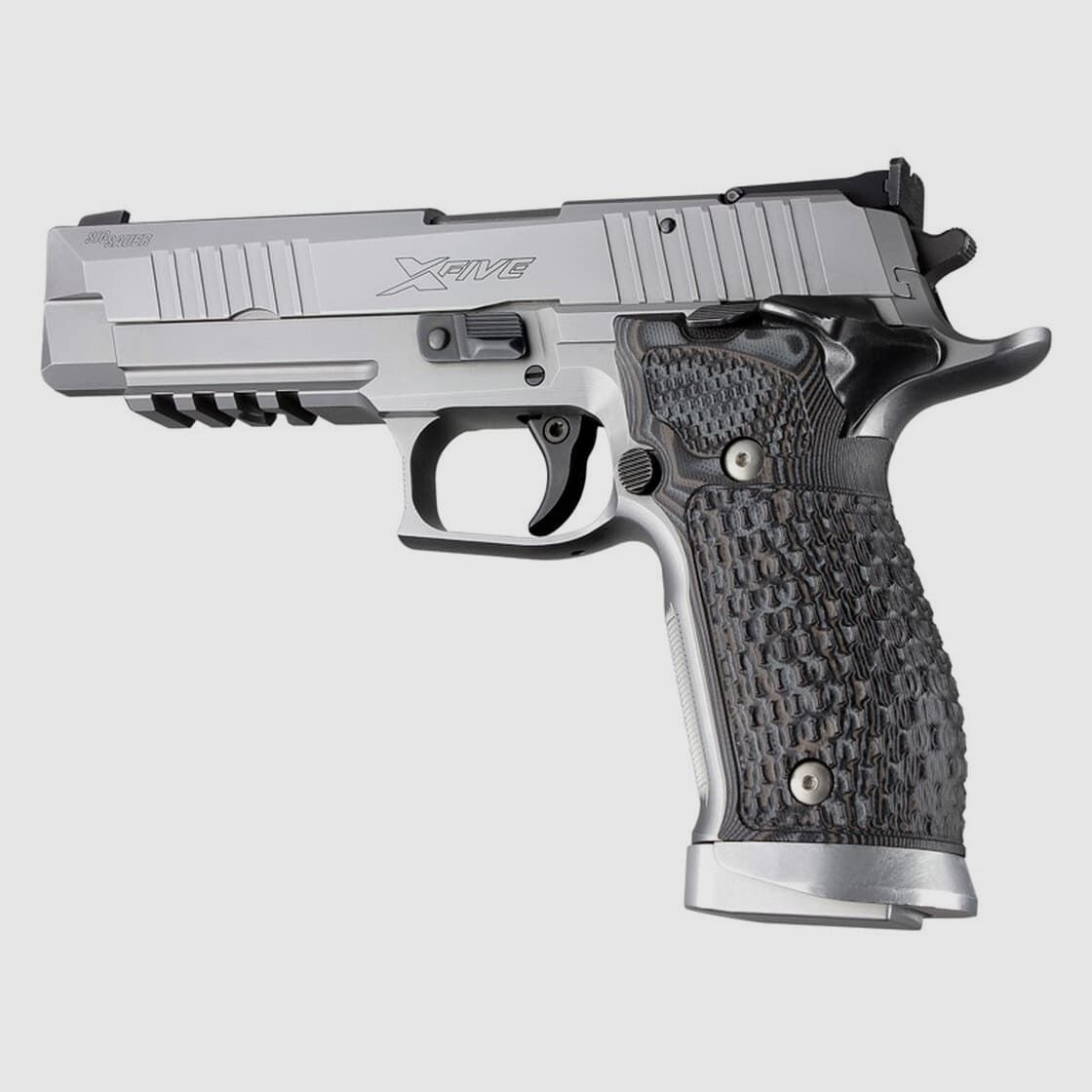 HOGUE Griffschalen f. SIG Sauer X-SERIES SAO G10, schwarz/grau gecheckert,