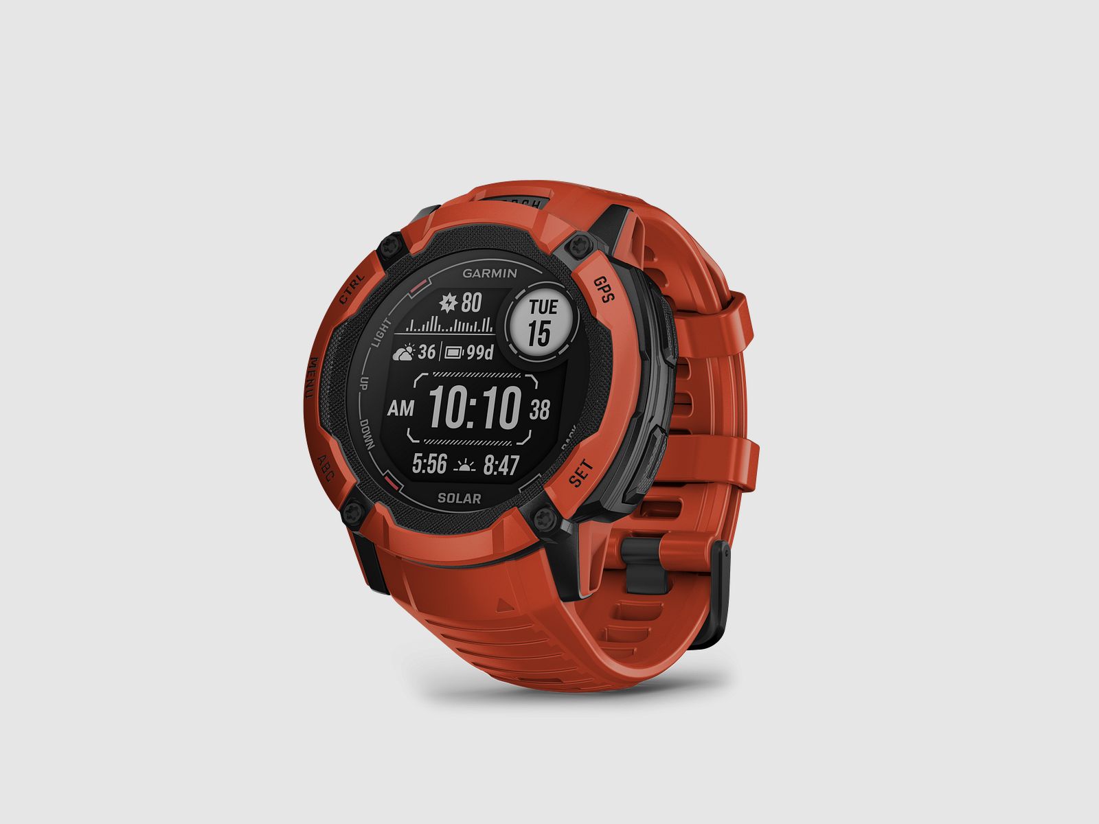Garmin Instinct® 2X Solar, Rot