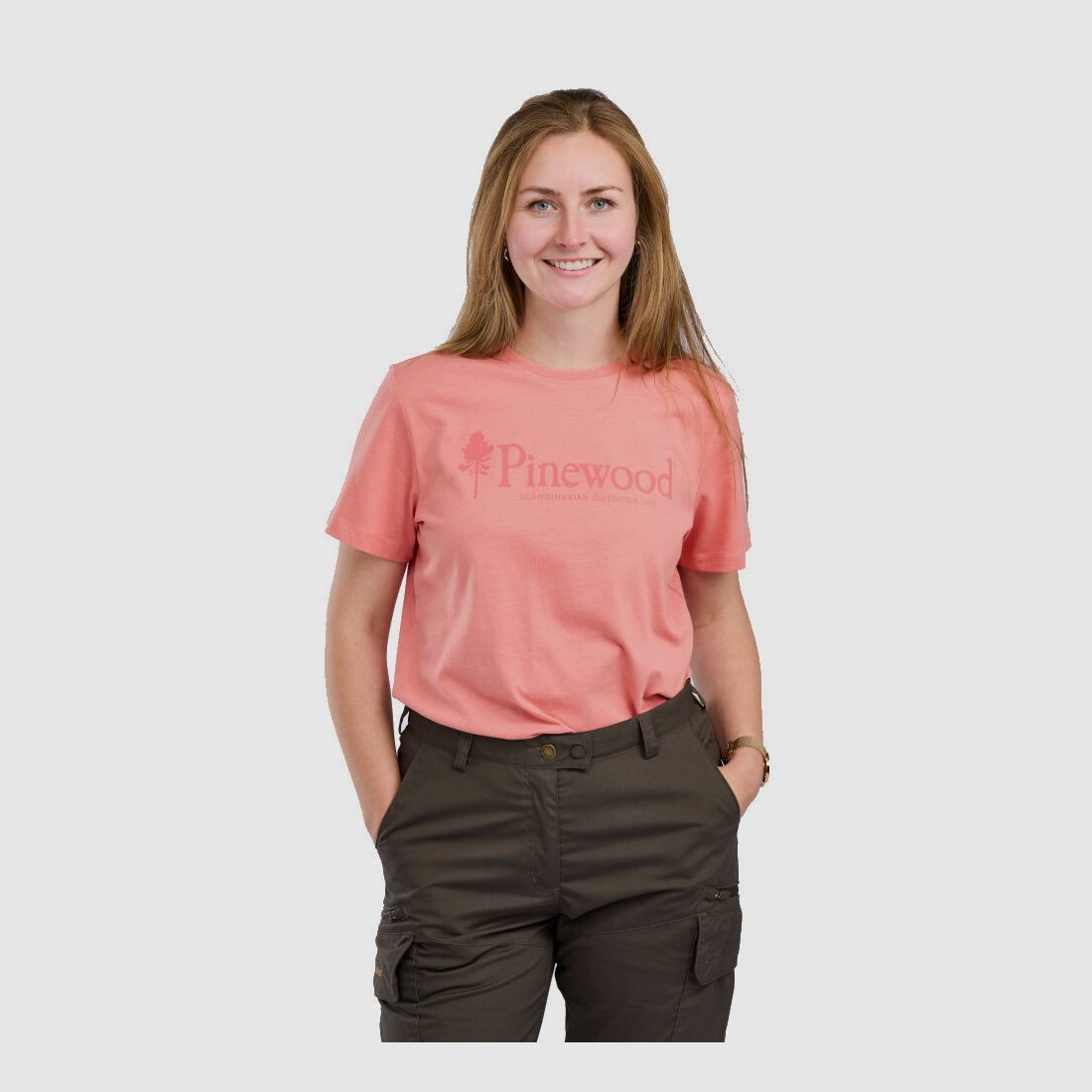 Women's T-shirt Pinewood Outdoor Life 3445 – Lantana Pink, image 22 of 56