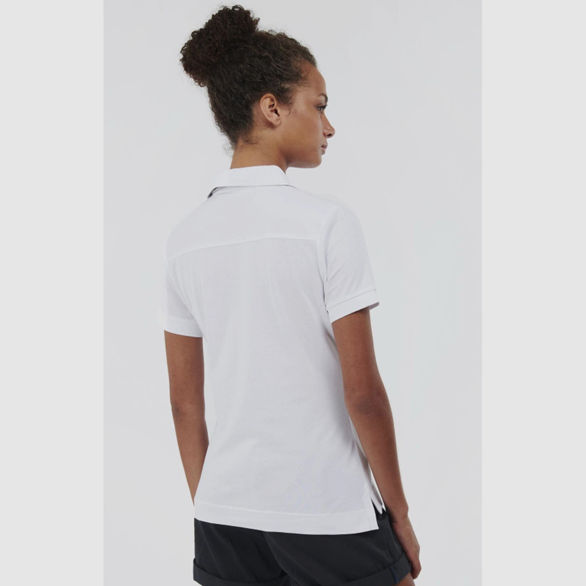 BARBOUR Portsdown Top Poloshirt Biały/ Srebrny Brzoza