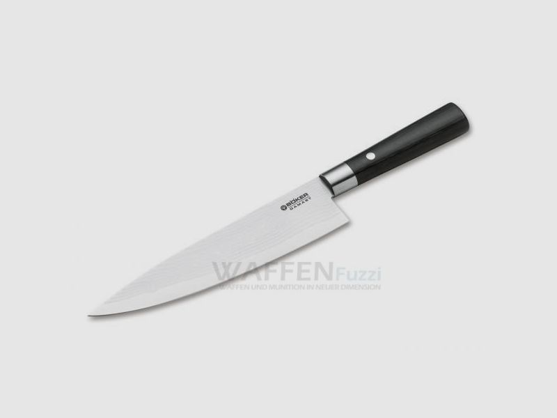 Cuchillo de cocina grande Böker Damast Black