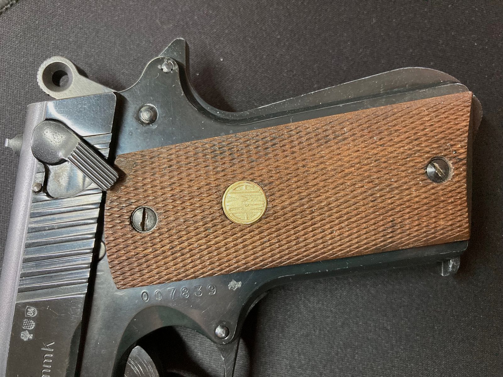 EGP 45, "Torro 45", PTB-Nr. 297, ERMA-Werke, Reizstoff-/Signalpistole,  8mm Knall