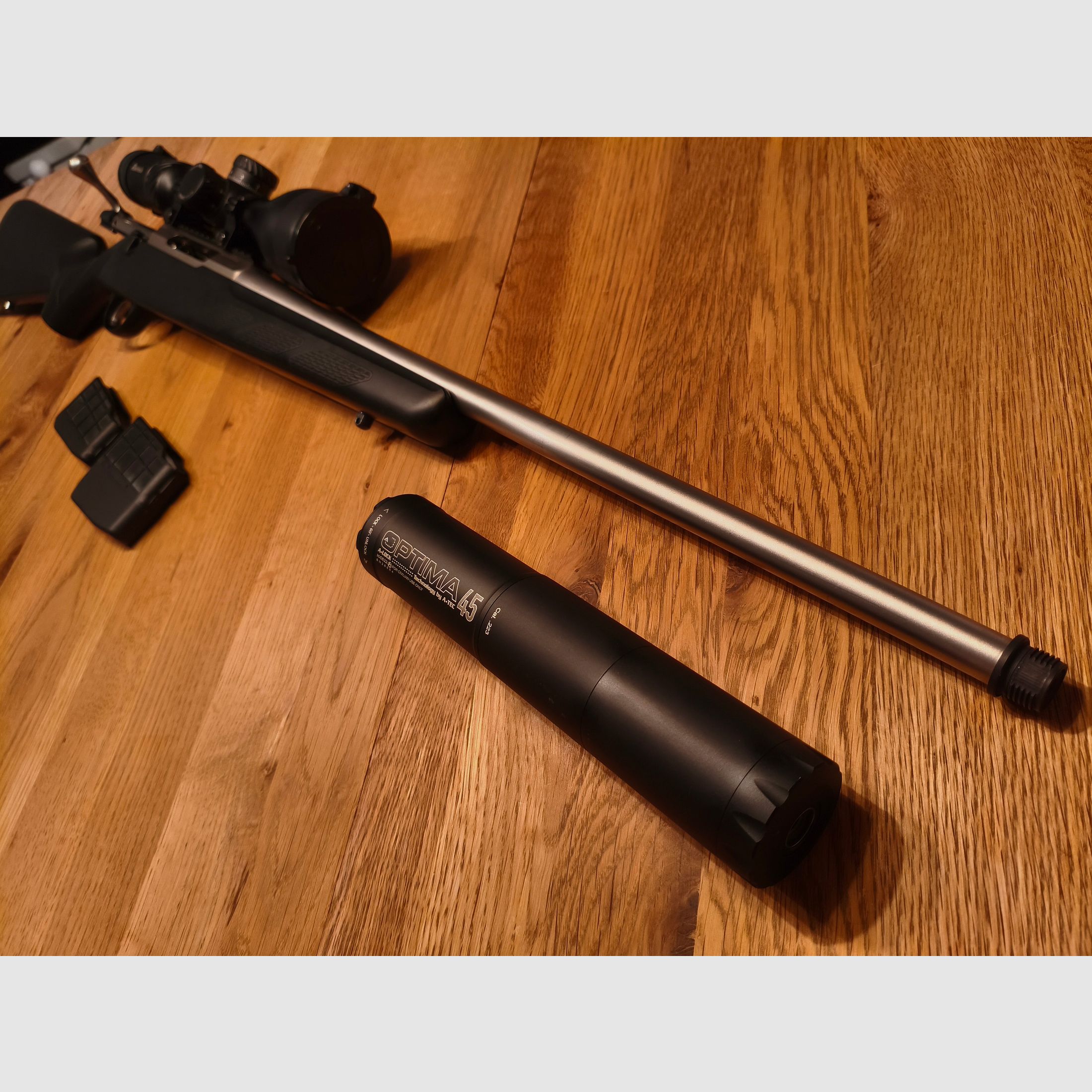 TIKKA T3 LITE STAINLESS 22-250 jagdfertiges KOMPLETTPAKET inkl. BURRIS und A-TEC