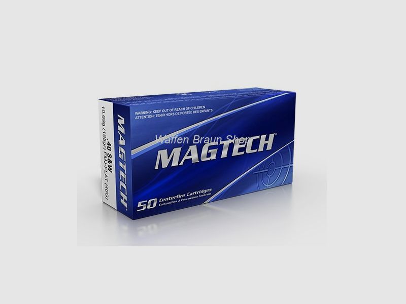 Magtech 40S&W FMJ-FL 165GR A50 #40G