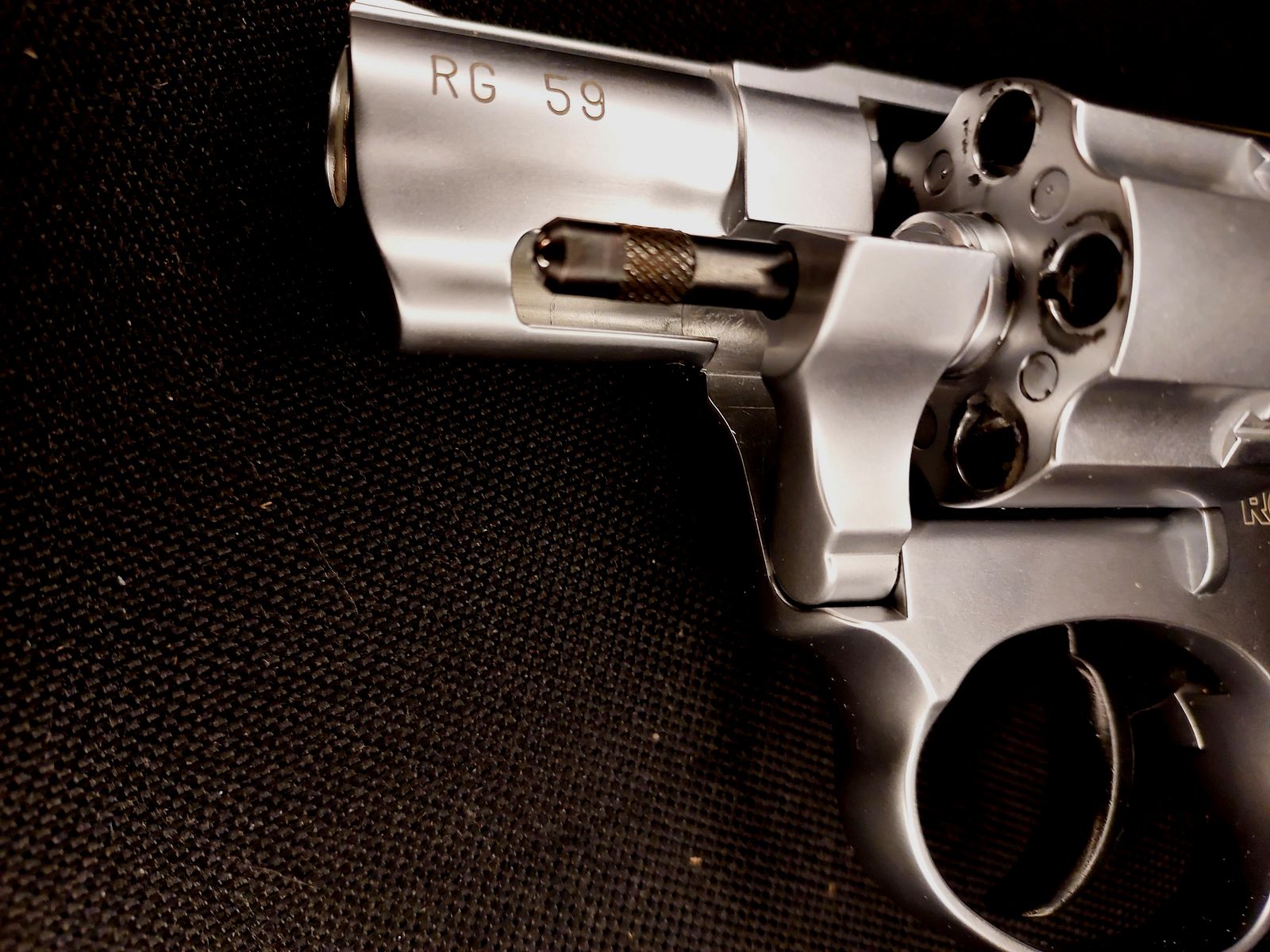 Röhm RG 59 Schreckschuss Revolver Alu Chrome 9 mm R.K. (PTB 735) neuwertig