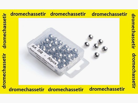 Lot de 50 billes acier diametre 9mm pour lance pierre