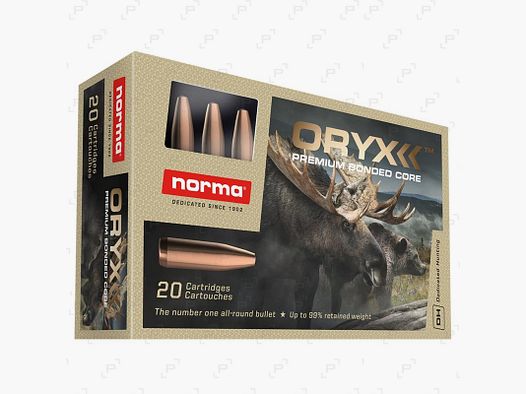 Box mit 20 Patronen für Großwild NORMA ORYX Kaliber .270 WSM - 150 GR
