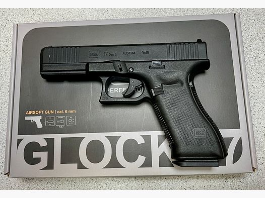 Glock 17 Gen5 MOS (with adapter plates) GBB CO2 Airsoft 6mm, UMAREX, model 2.6551, <1.0 Joule