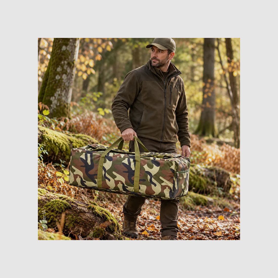 Grand sac de transport camouflage 70 L en polyester 600D, image 8 sur 10