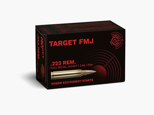 Geco 55grs Target FMJ 50STK .223Rem