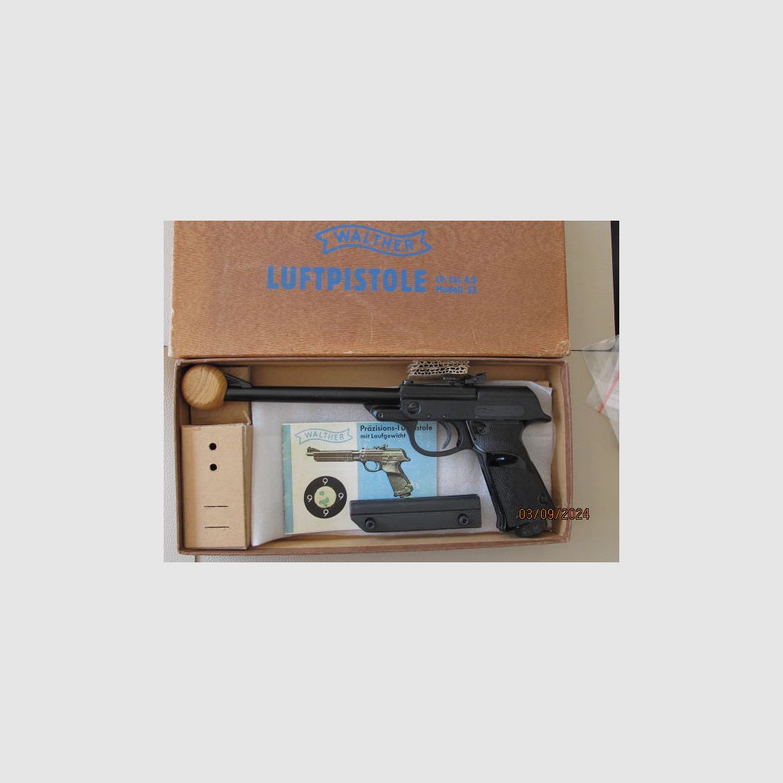 Walther LP 53 Sammlerwaffe komplett mit original Verpackung