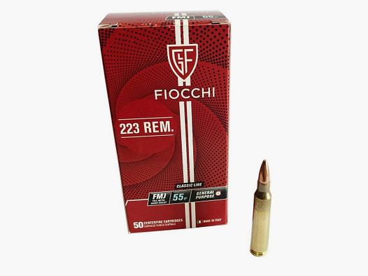 223 REM FMJ FIOCCHI 55gr (boîte de 50)