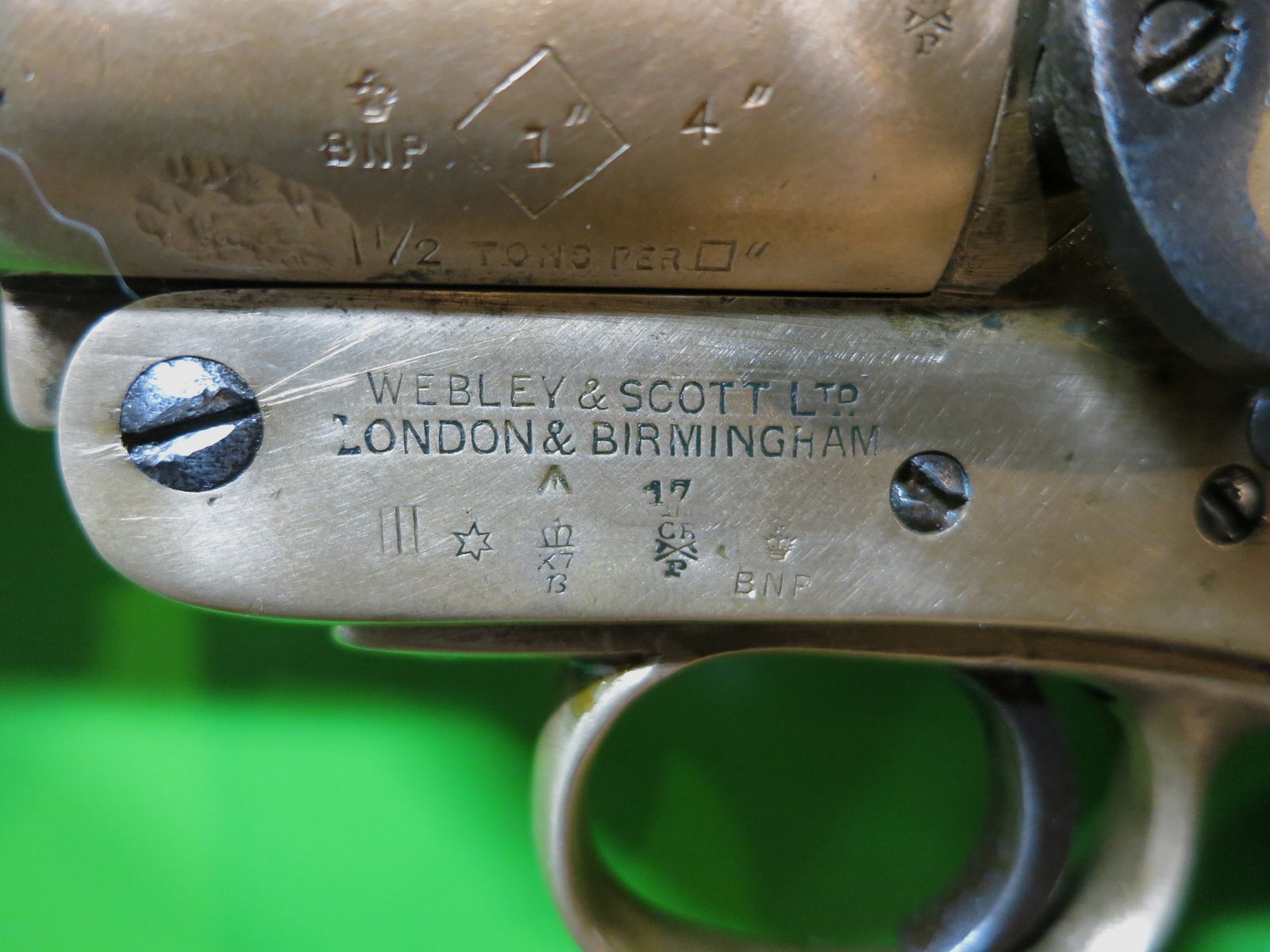 Signalpistole  Webley&Scott Leuchpistole Nr.1 Mk III, Birmingham, Kal. 4 (26,5 mm)   #50