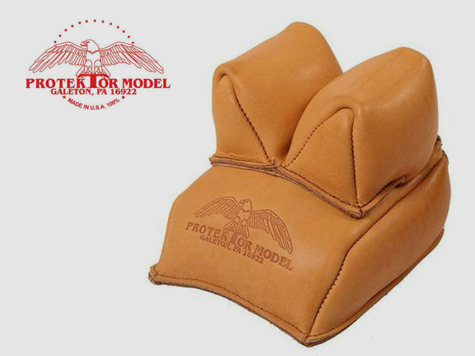 Protektor Sandsack für Hinterschaft von Protektor Galeton, Model Rabbit Ear Rear, Leder, Langohr Version USA