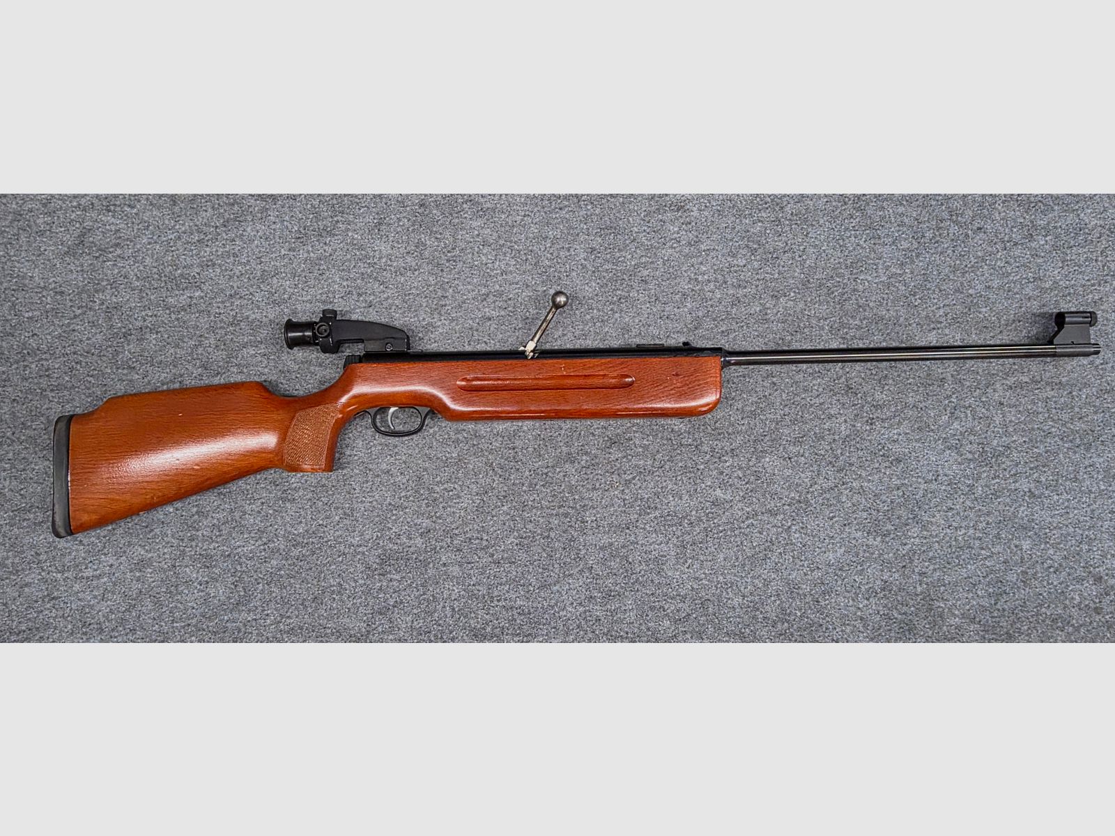 Q1 Schräger Korntunnel Halter Haenel Mod. 3.112 mit Diopter und Feinabzug Durchlader cal. 4,5mm Diabolo 311 - 2