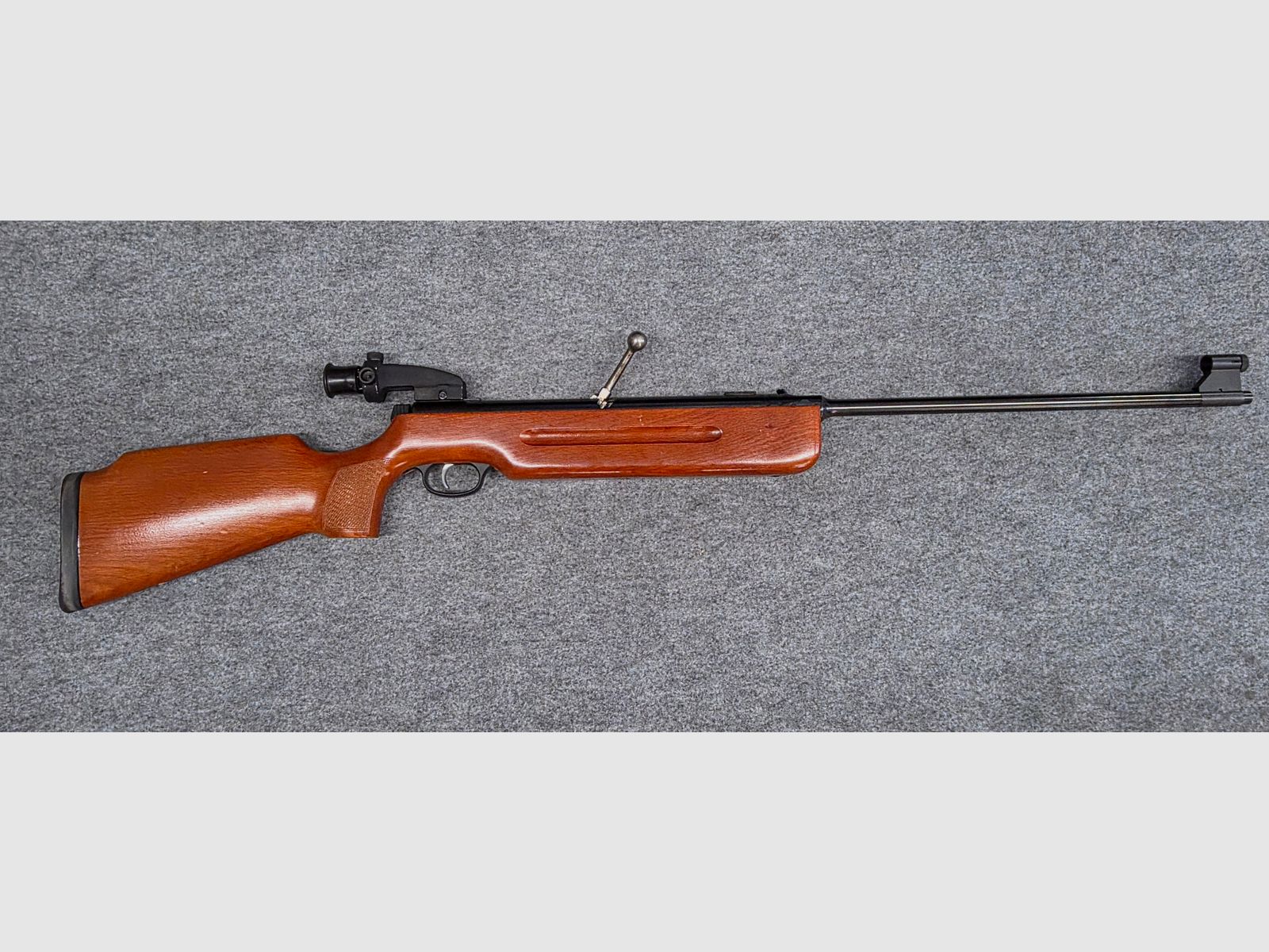 Q1 Schräger Korntunnel Halter Haenel Mod. 3.112 mit Diopter und Feinabzug Durchlader cal. 4,5mm Diabolo 311 - 2