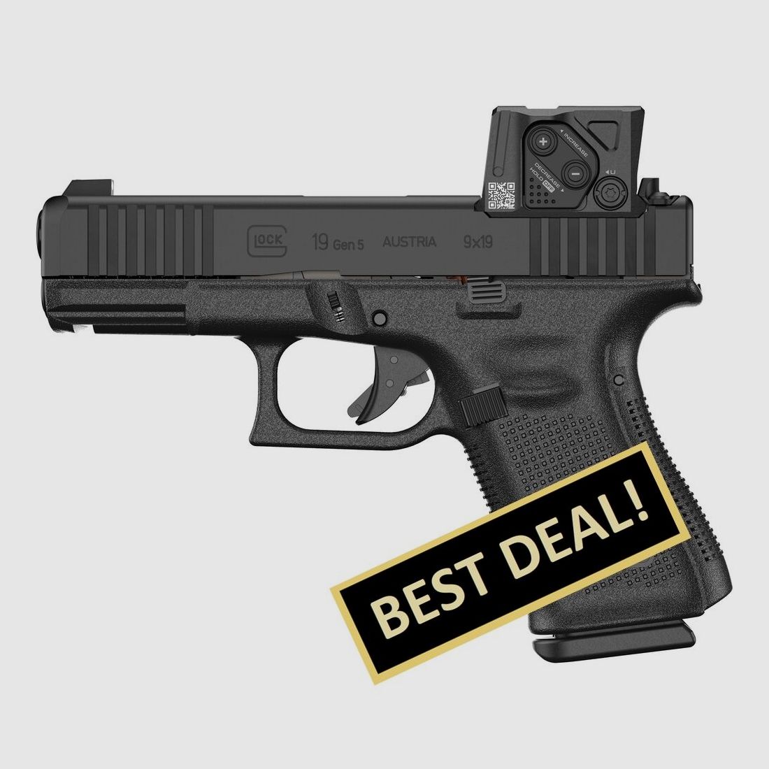 Glock Pistole 19 Gen5 MOS/FS A-CUT Combo 9 mm Luger