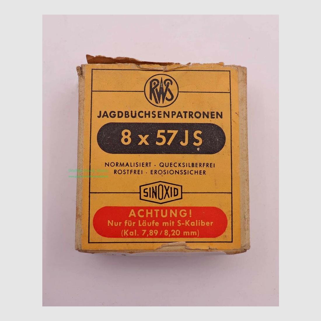 RWS (WZd.Fa.Rottweil) Büchsenpatronen 8x57JS