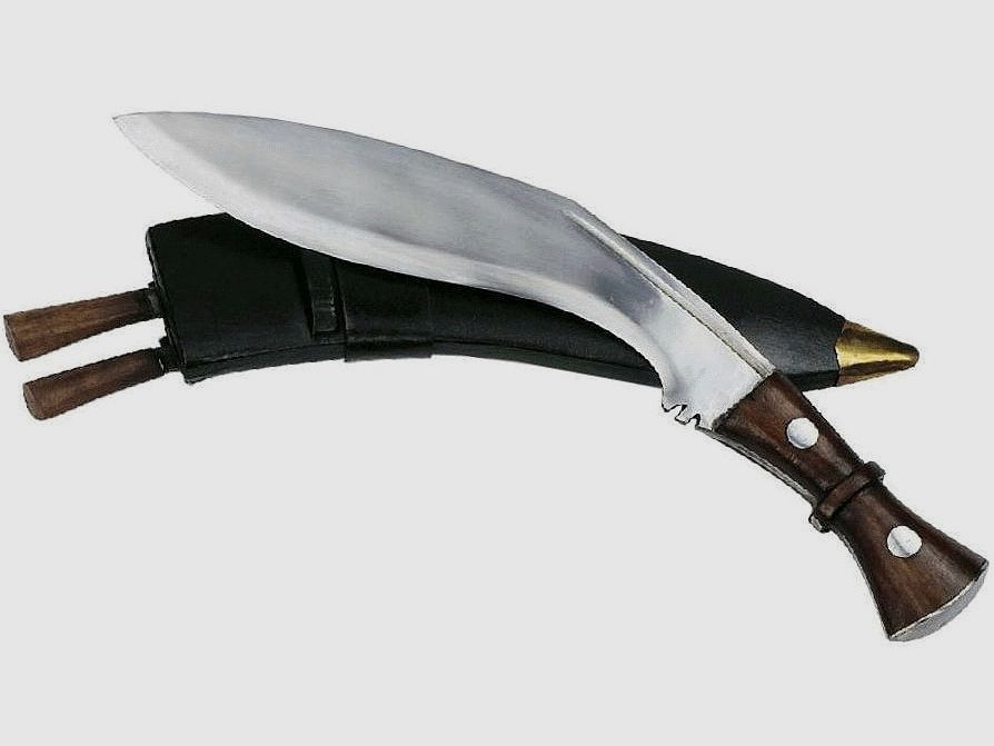 Gurkha mit zwei kleinen Beimessern