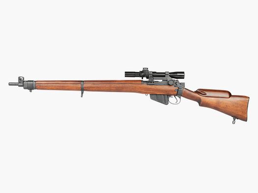 Ares SMLE Nr.4 MK1 bois véritable 6mm BB avec lunette de visée - Airsoft à ressort