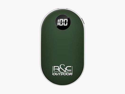 Chauffe-mains électrique VERT - rechargeable par USB - réglable de 42 à 52 degrés