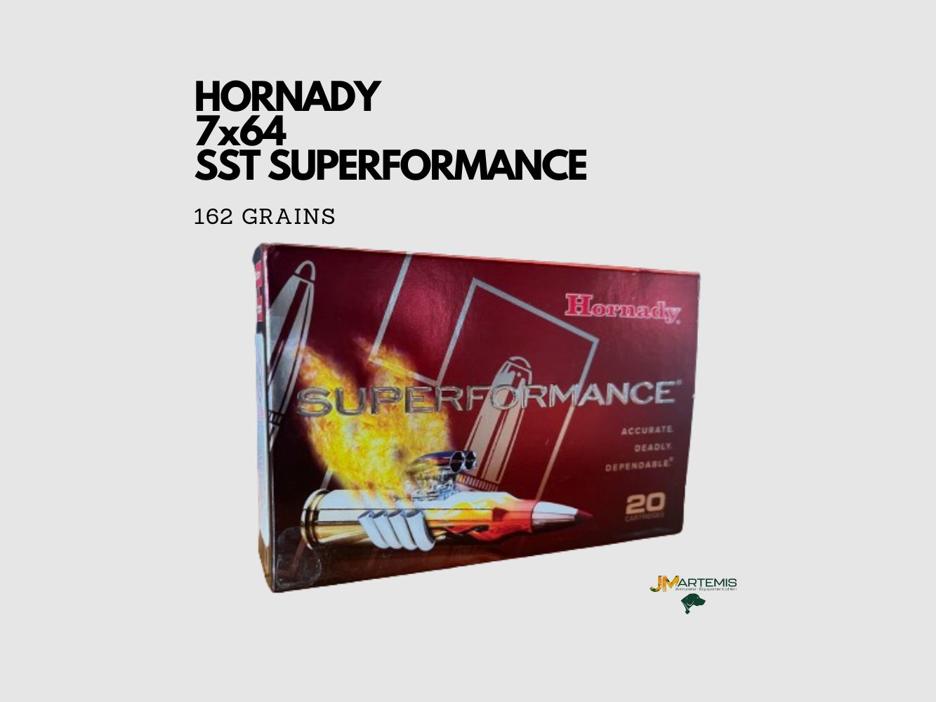 Patrone HORNADY SST 7x64 SUPERFORMANCE 162GR, Bild 2 von 4