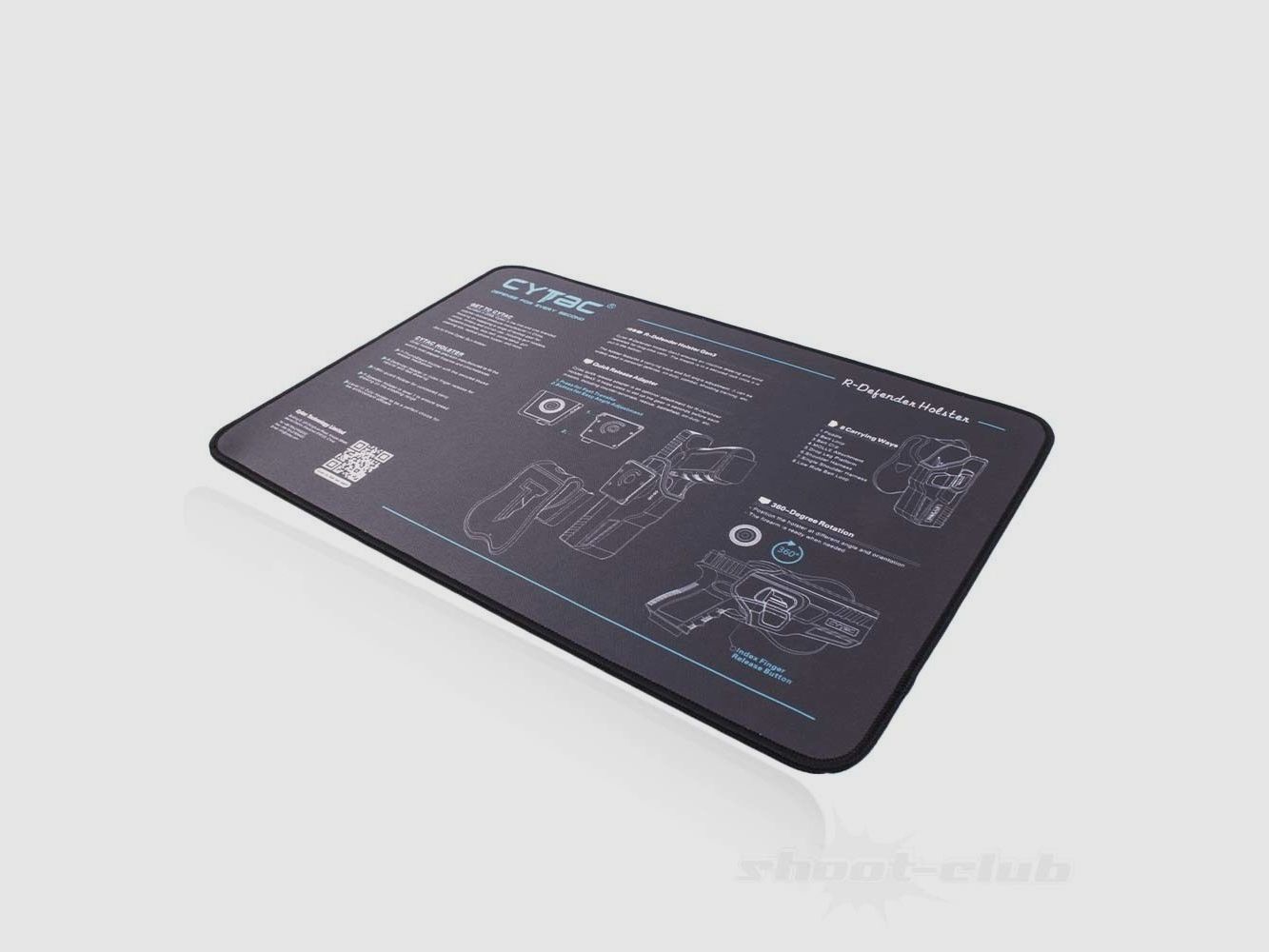 Tapis de nettoyage pour arme CYTAC Soft Touch 43 x 30 cm antidérapant