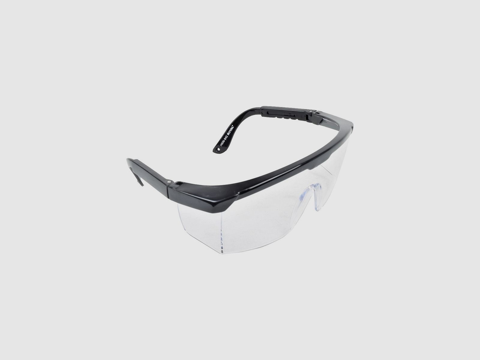 Schwarze quadratische Softair-Brille Royal, Bild 2 von 4