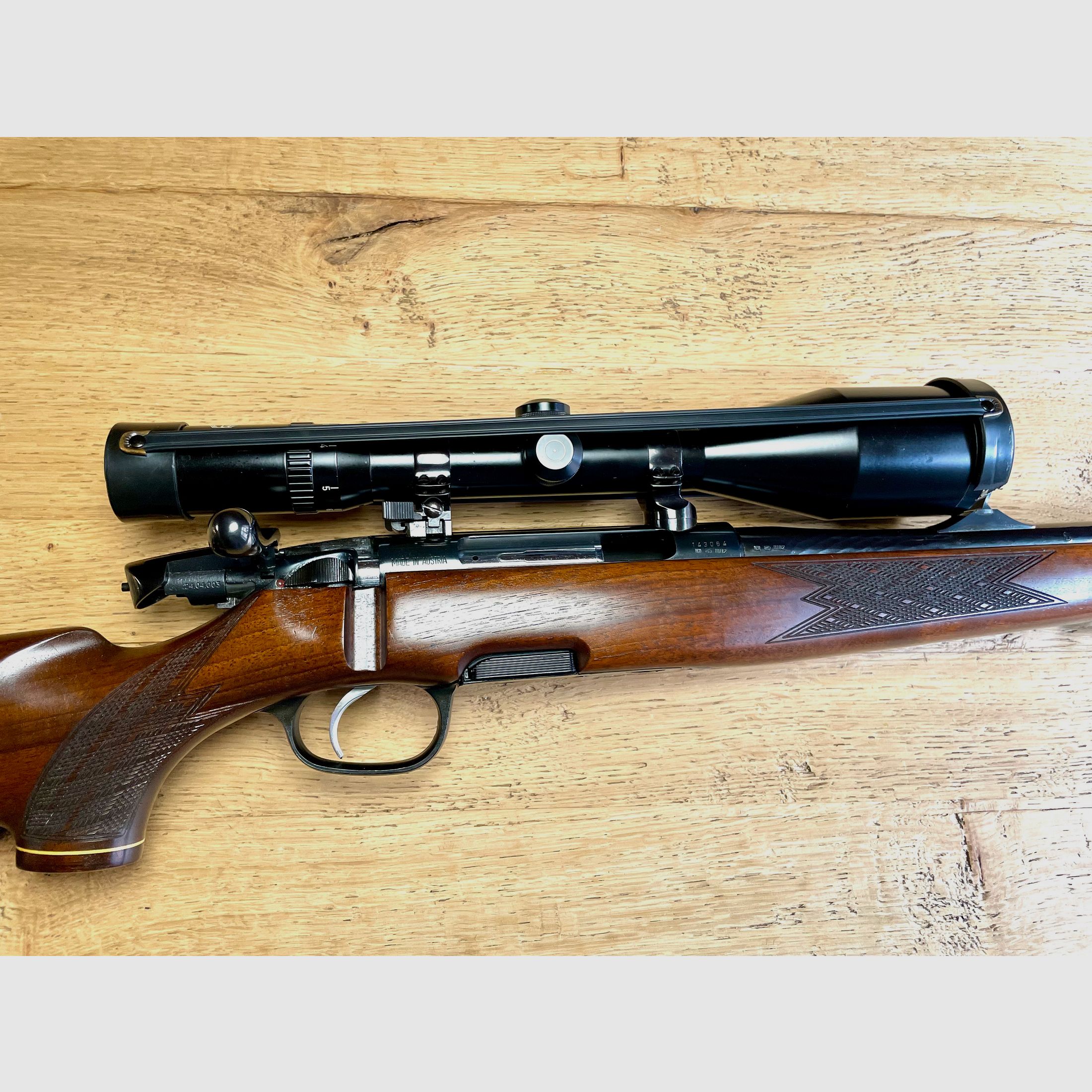 Repetierbüchse Steyr Mannlicher Model S .375 H&H Mag. mit ZF Schmidt & Bender 2,5-10x56 - neuwertig