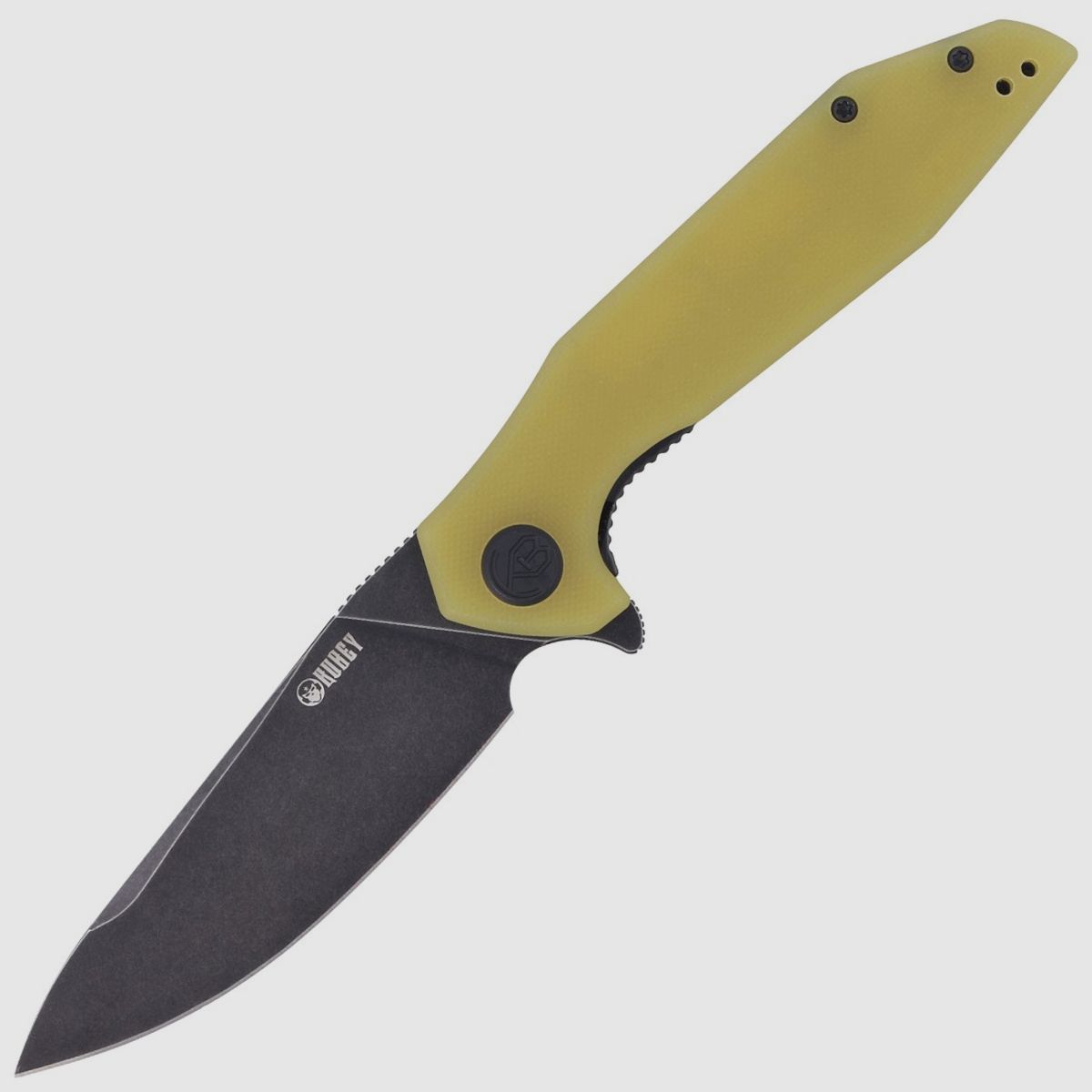 Nóż składany Kubey Nova LL KU117C Yellow G10, Black Stonewashed D2
