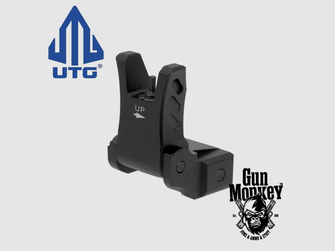 Muszka składana UTG do AR15 Super Slim Standard A2 FSP kol. Czarny (MNT-755), zdjęcie 1 z 2