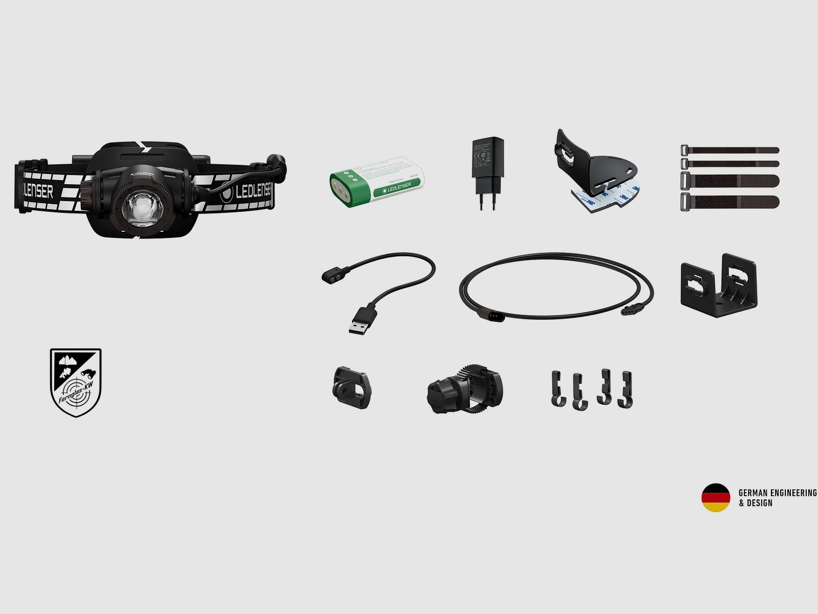 Ledlenser 502197 H7R Signature lampada frontale 260m 1200 lumen