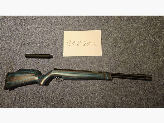 Weihrauch HW 97K avec crosse en bois stratifié et silencieux